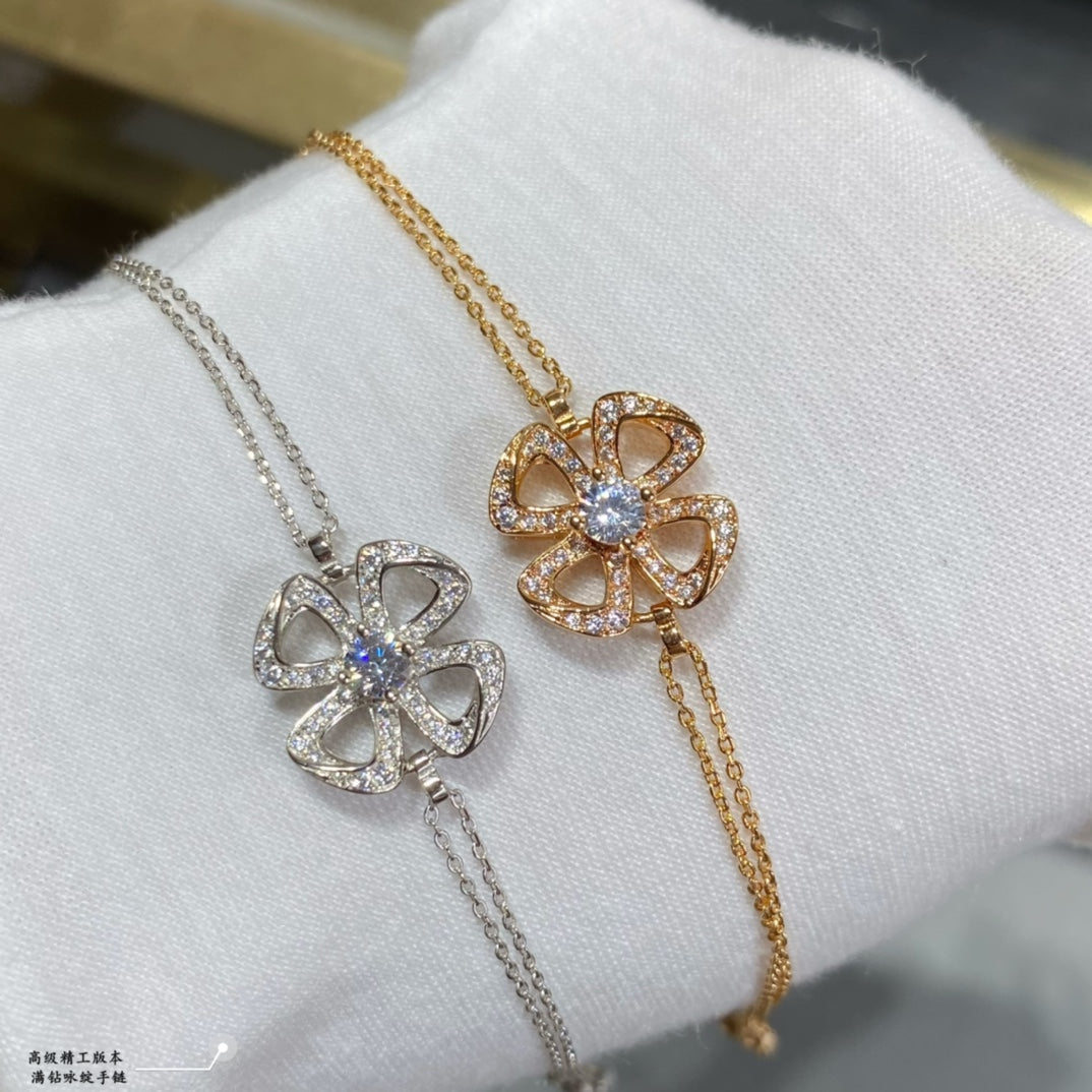 18K Fiorever Central Diamond Bracelet
